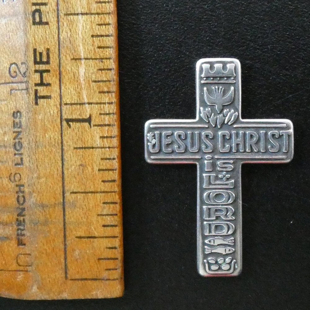James Avery Sterling Cross Pocket Piece Charm (retired from JA collection)